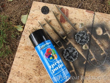 spray painting hardware, Petticoat Junktion