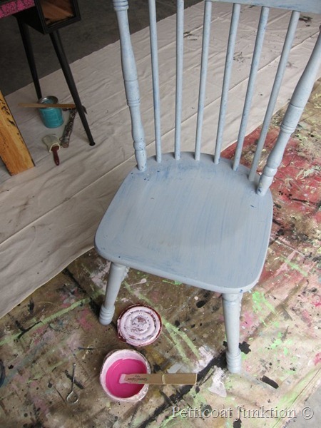 painted chair, Petticoat Junktion