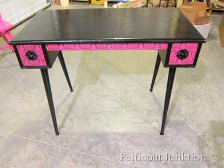 Decoupage desk, Petticoat Junktion