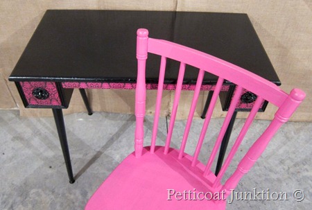 Decoupage desk, Petticoat Junktion