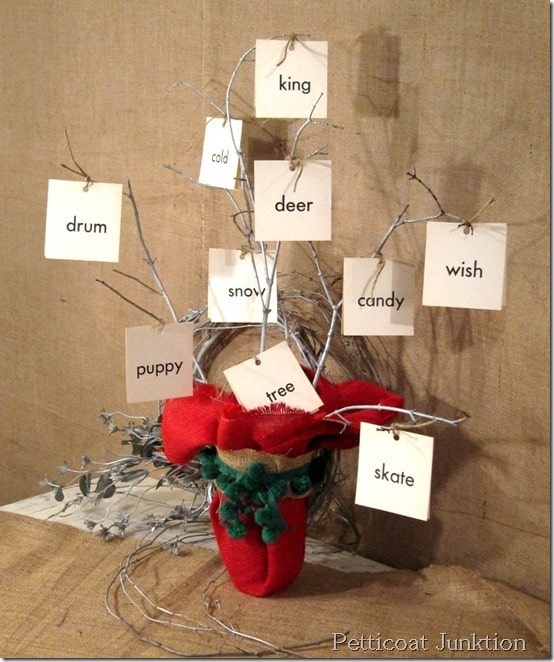 Branch Christmas Tree DIY, Petticoat Junktion