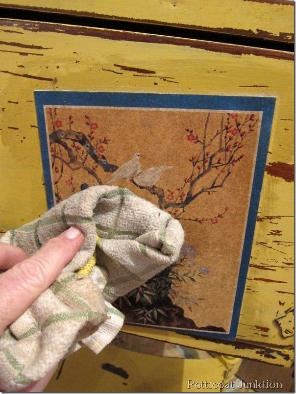 Decoupage Table Project, Petticoat Junktion