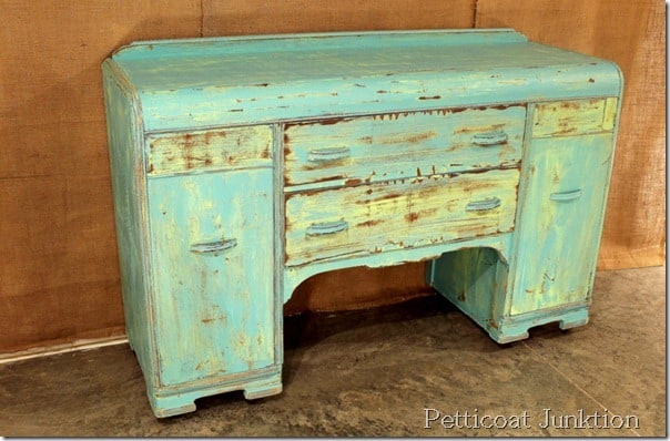distressed-two-tone-painted-buffet-project