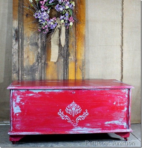 painted-distressed-stenciled-furniture-diy
