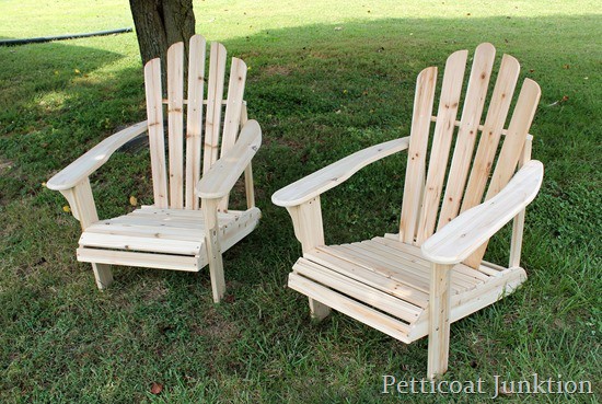 Adirondack Chairs- Paint or Stain?-Petticoat Junktion