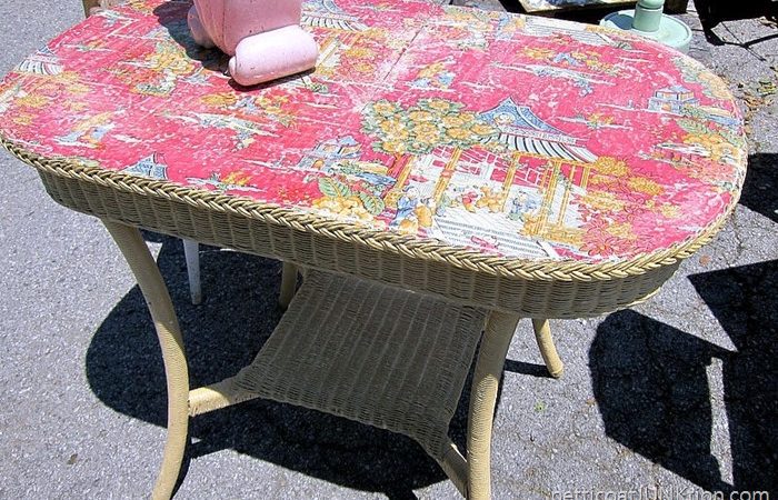 wicker table