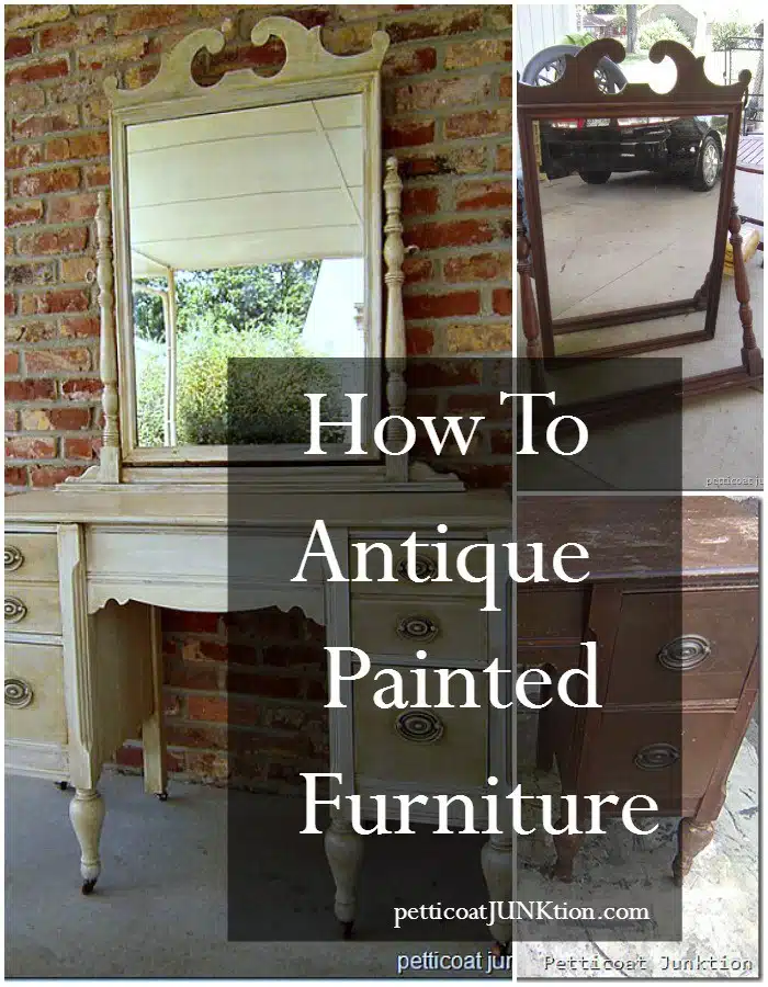 How To Antique Furniture In Two Easy Steps Using A Toner