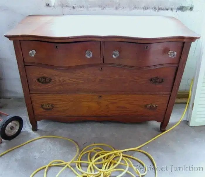 vintage dresser for paint makeover