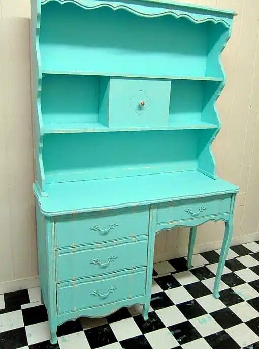 French Provincial Furniture Painted Turquoise