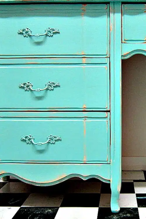French Provincial Furniture Makeover With A Custom Mix Color