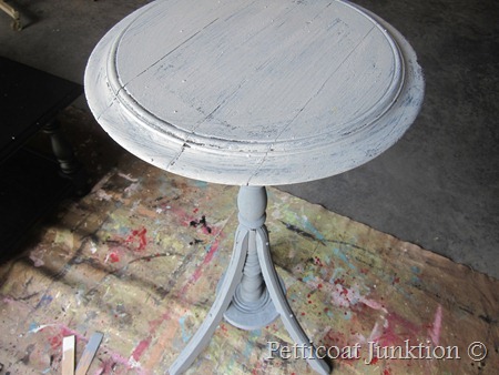 Miss Mustard Seed's Milk Paint Furniture Makeover in Shutter Gray