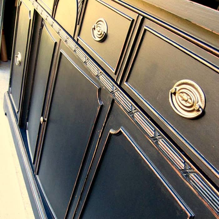 black painted antique furniture