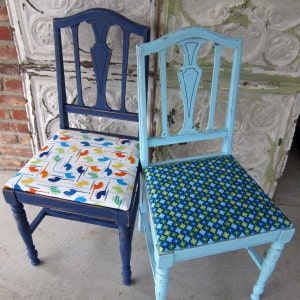 painted chairs, Petticoat Junktion