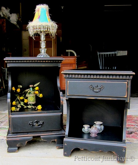 Painted Nightstands found at a yard sale ready to paint, Petticoat Junktion