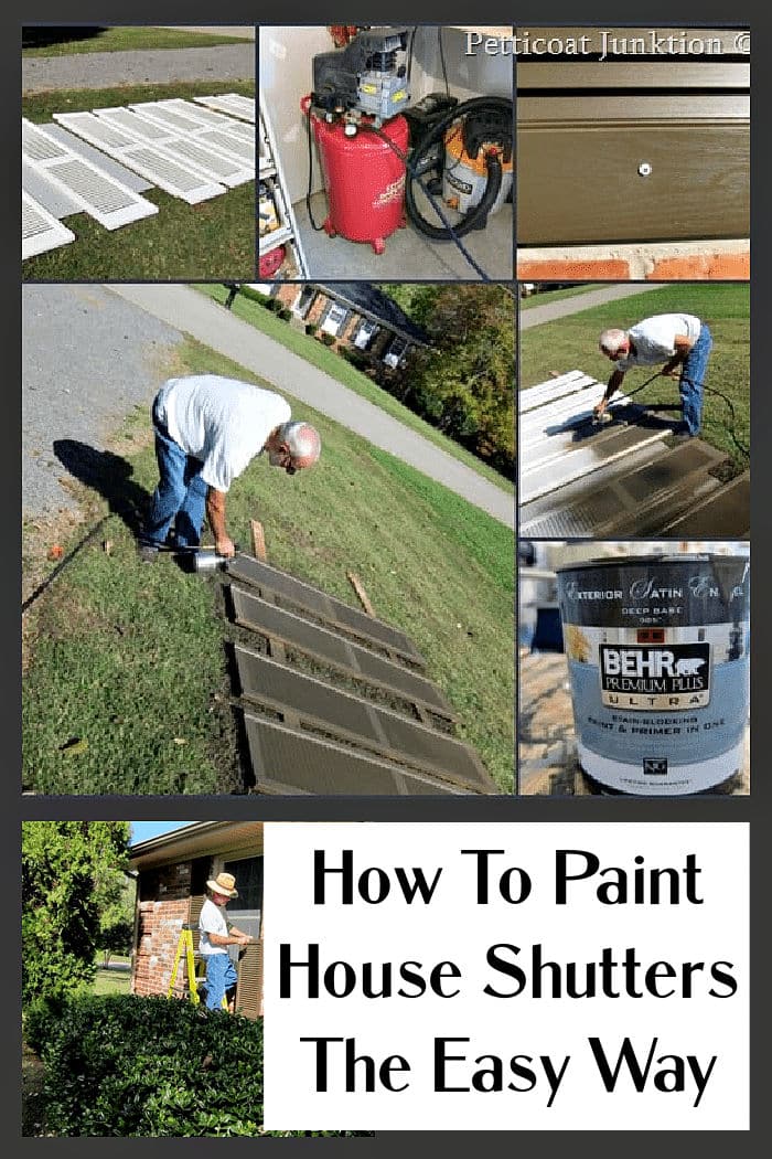 how to paint house shutters the easy way