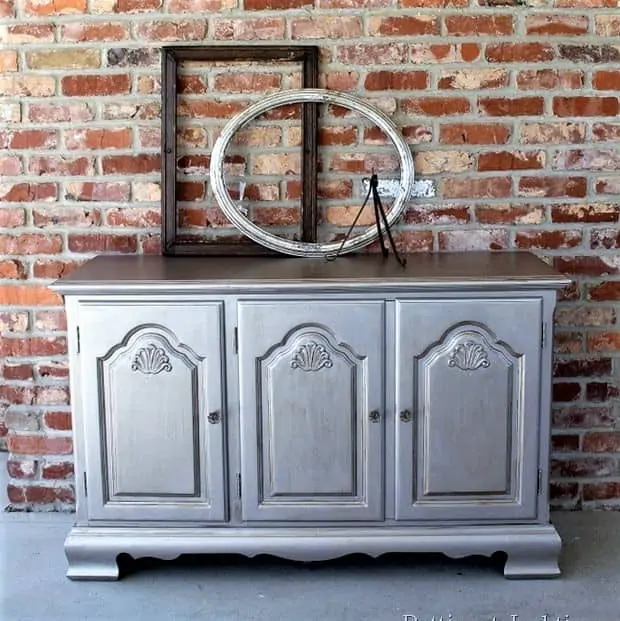 How To Antique Metallic Silver Painted Furniture