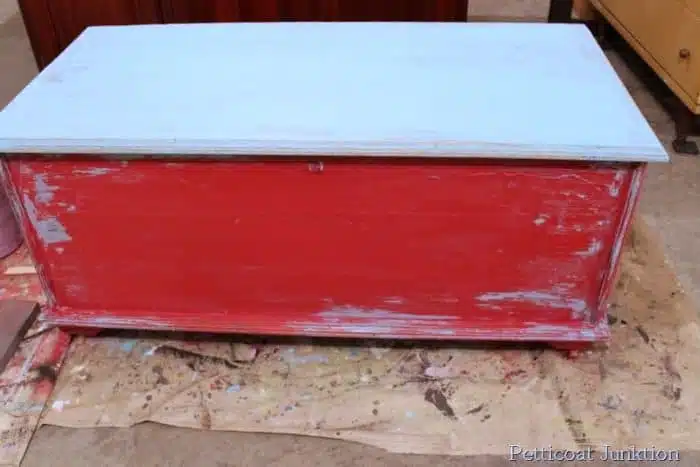 how to layer paint and distress paint using vaseline