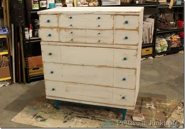 Nautical Inspired Furniture Makeover, Petticoat Junktion
