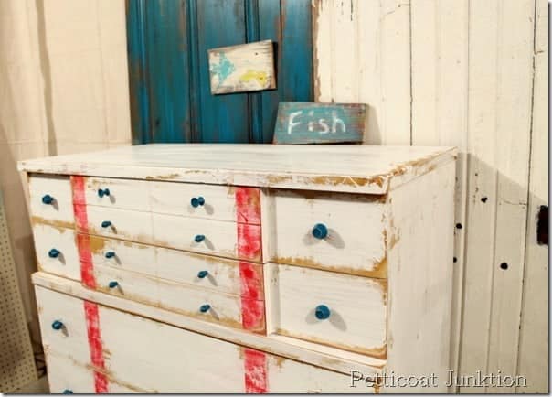 Nautical Inspired Furniture Makeover, Petticoat Junktion