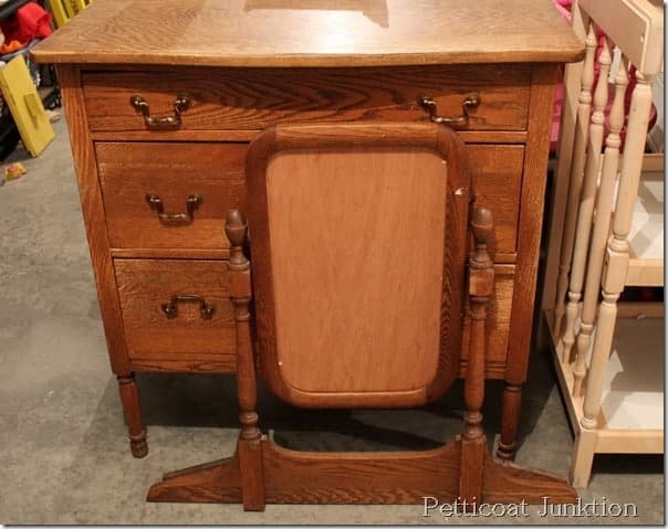 white-paint-oak-finish-furniture-before-after-petticoat junktion