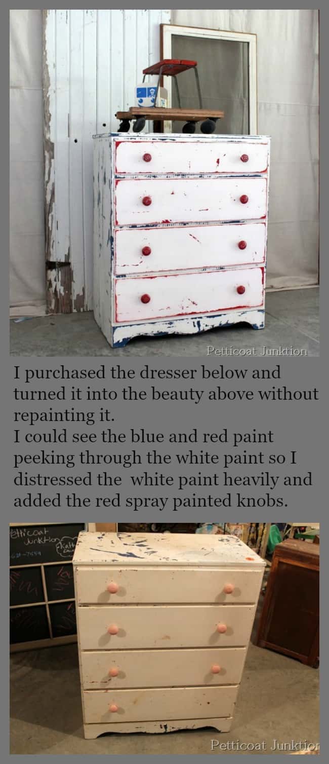 The Red White Blue Chest Just Needed A Little Distressing