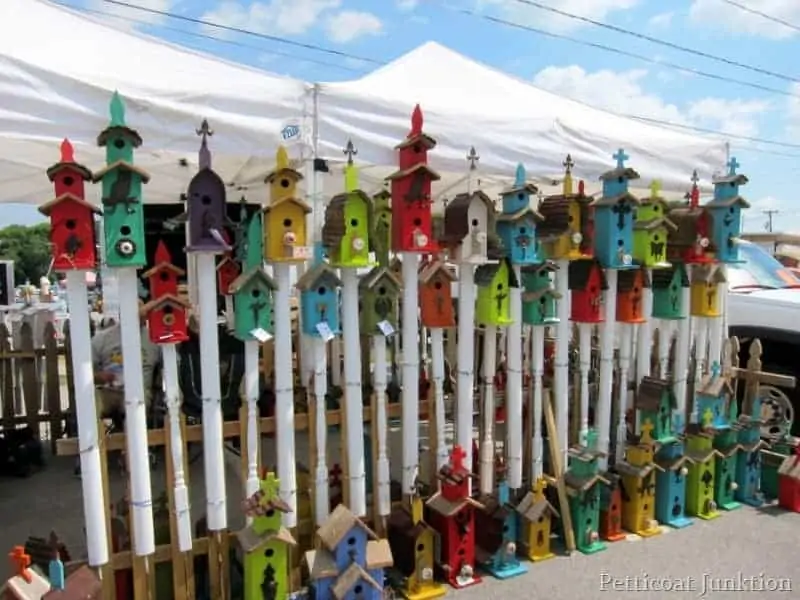 Decorative DIY Birdhouses Spotted At The Nashville Flea Market