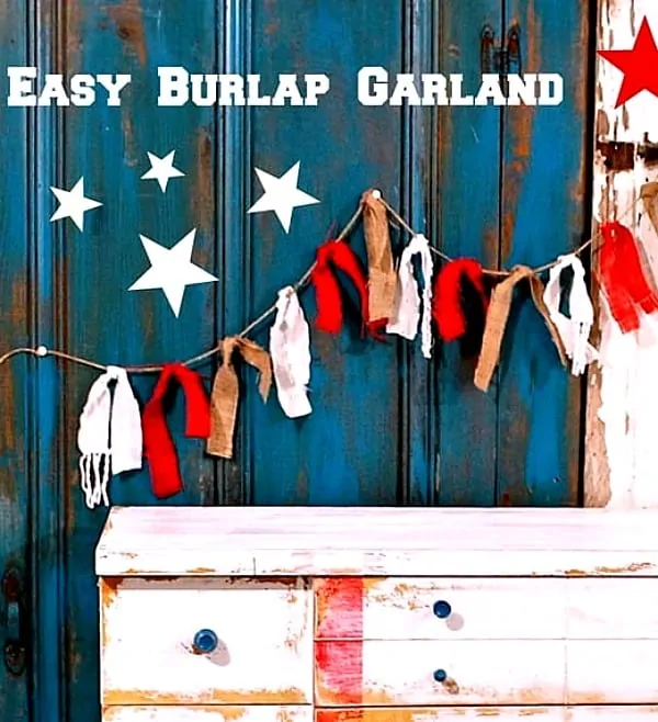 Super Easy DIY Burlap Garland - The Junk Parlor