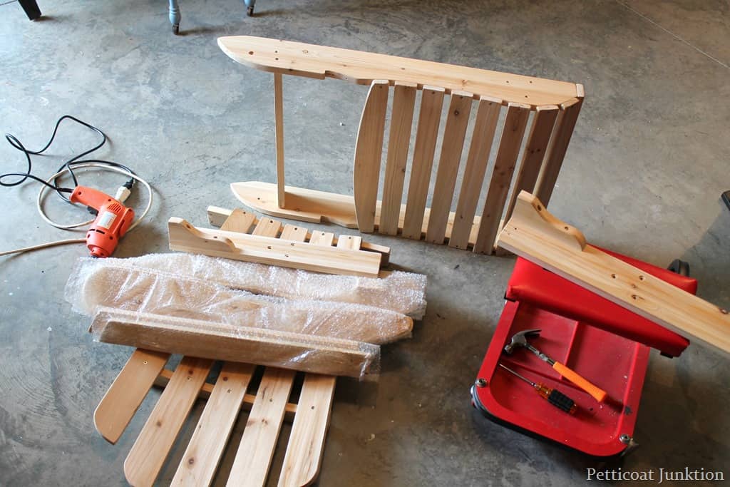 Painting Wood Adirondack Chairs With A Paint Sprayer