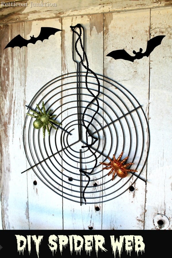 spider web diy upcycle