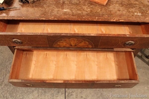 How To Replace A Drawer Bottom Furniture Repair Petticoat Junktion