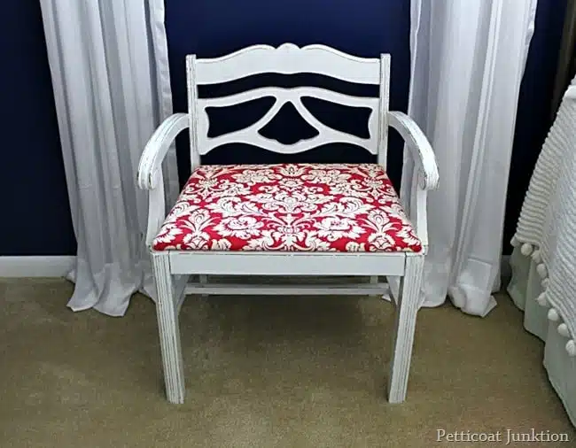 soft and feminine vintage vanity chair