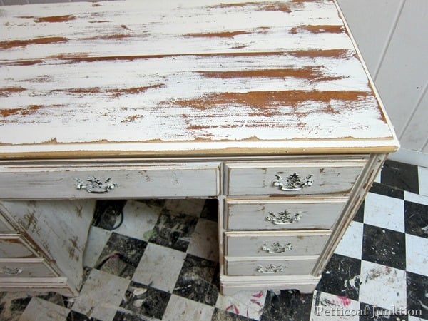 heavily distressed furniture