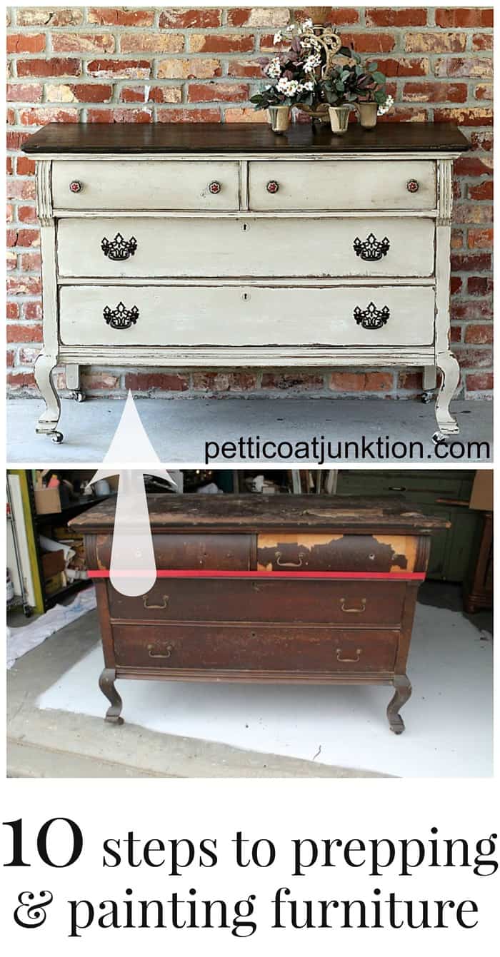 10 steps to prepping and painting furniture collage petticoat junktion