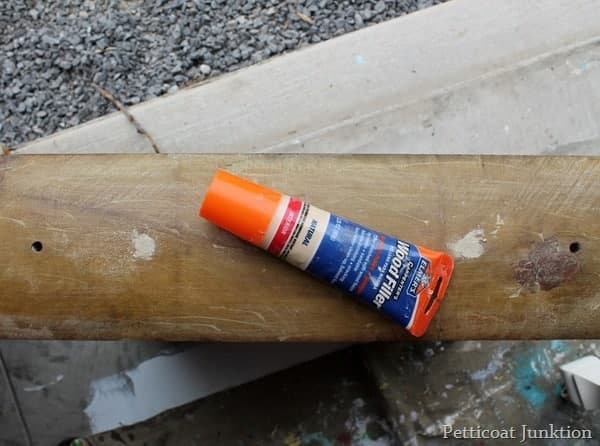 Elmers wood filler for filling screw holes petticoat junktion