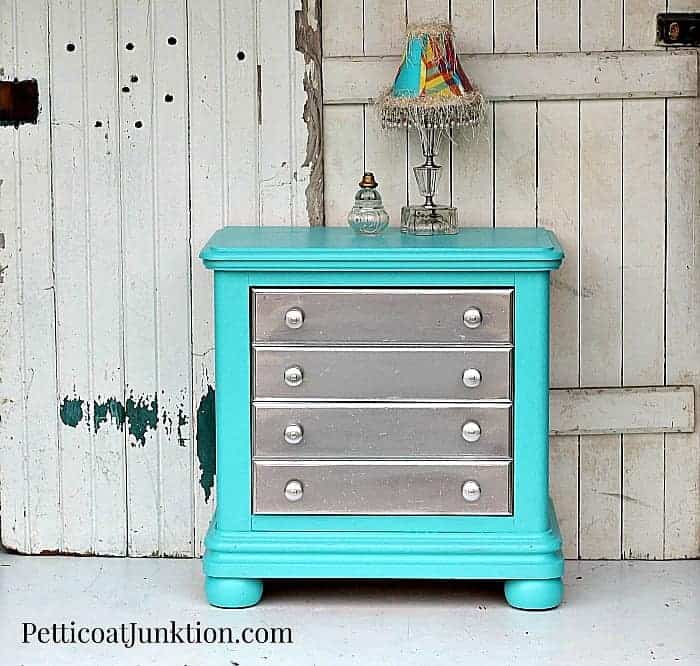 Spray Paint Furniture Metallic Silver And Add Turquoise To The Mix - Valspar Chalk Spray Paint Colors