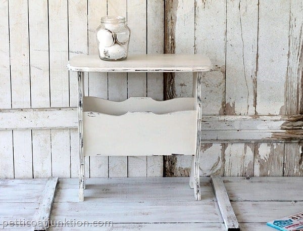 White Distressed Shabby Chic Furniture Makeover Petticoat Junktion