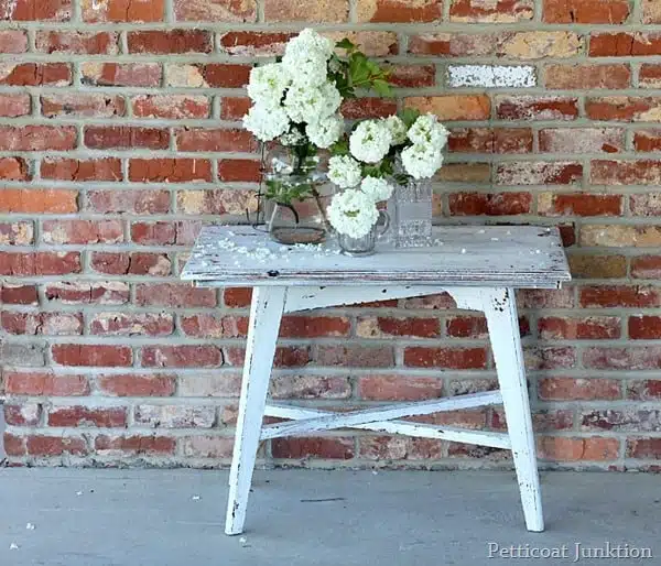 Painted Furniture by Petticoat Junktion using miss mustard seed milk paint in ironstone