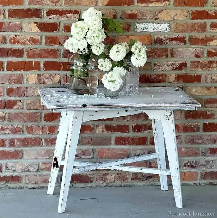 How To Make A Table From Reclaimed Parts And Paint It White
