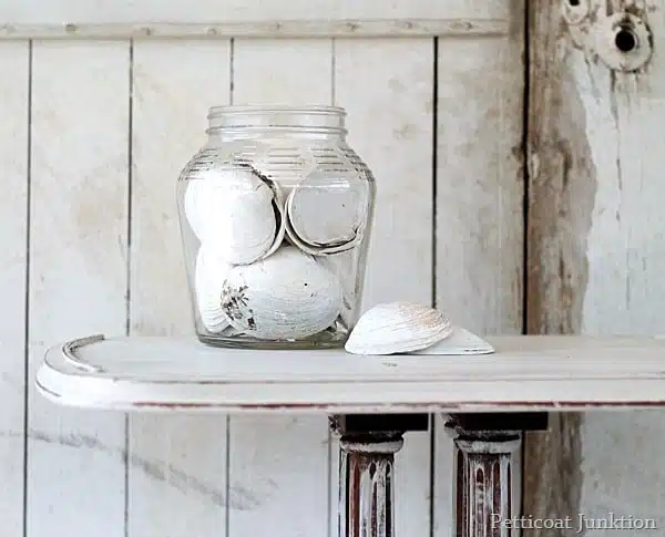 small white painted table