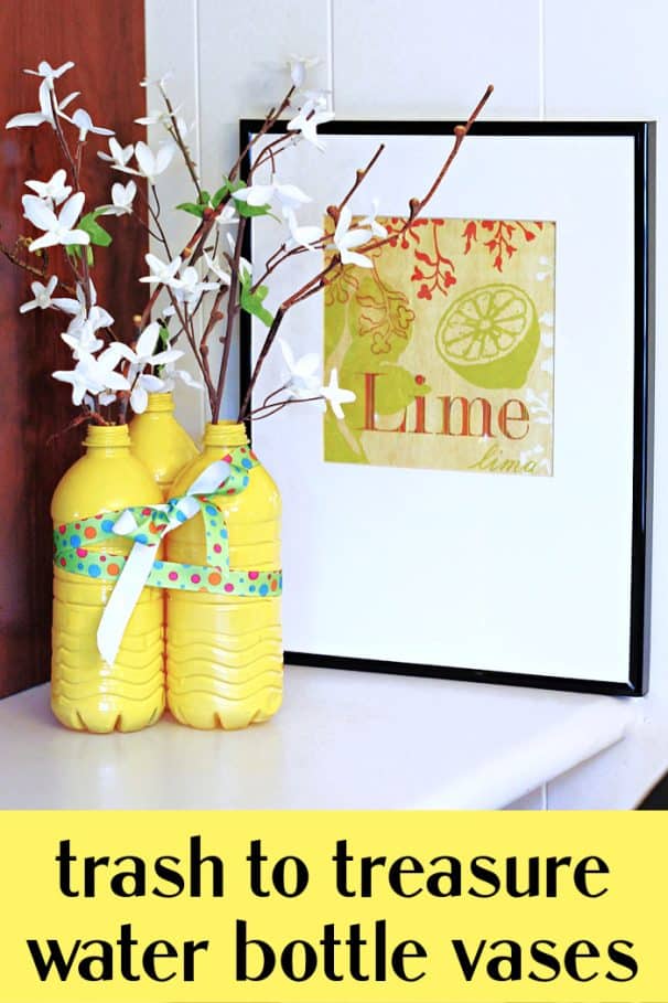 trash to treasure water bottle vases