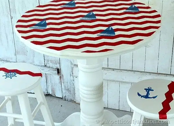 travel themed furniture sailboat inspired Petticoat Junktion