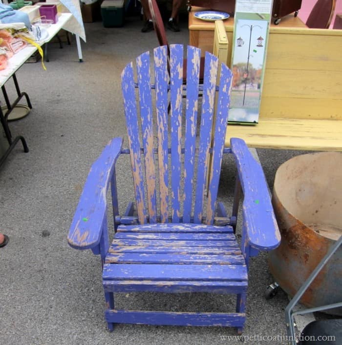 purple Adirondack chair