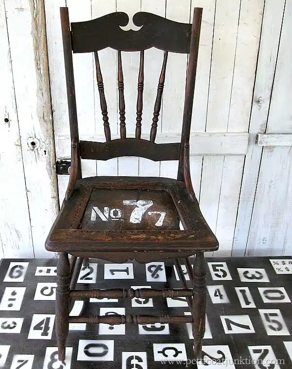 How to stencil numbers on furniture the easy way Petticoat Junktion
