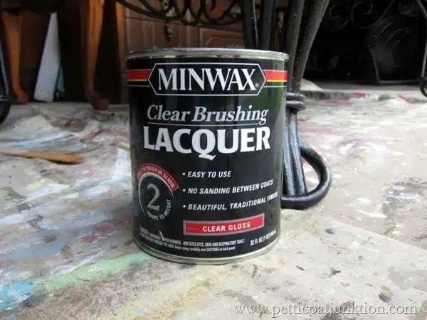 MinWax Lacquer Project Petticoat Junktion