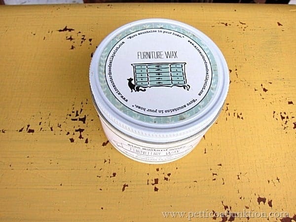 Miss Mustard Seed's Furniture Wax for project Petticoat Junktion_1