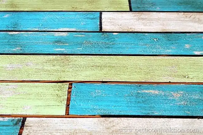 how to faux paint an antique plank table