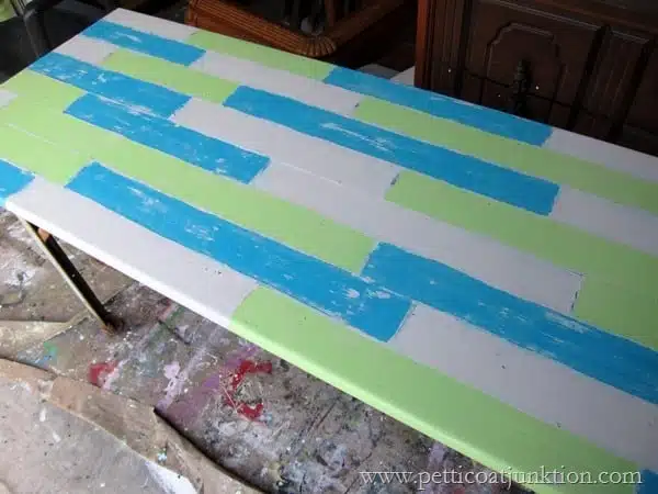 tabletop planks distressed step 7