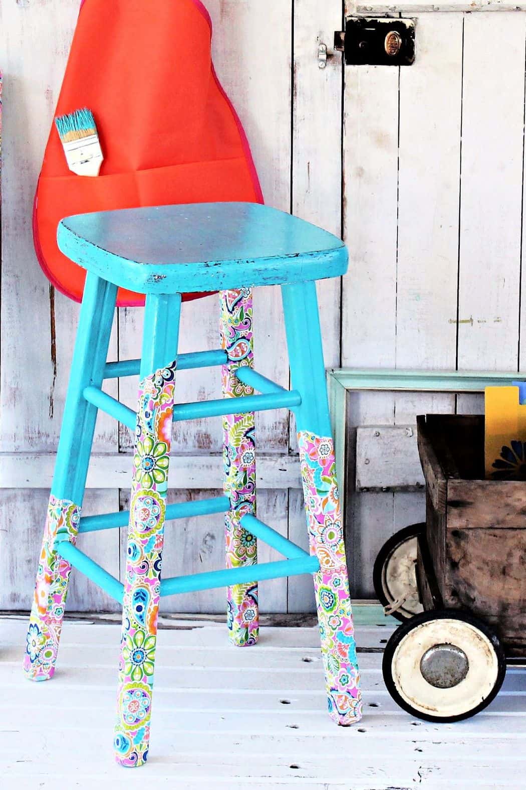 The Best Decoupage Paper & How to Apply it to Painted Furniture