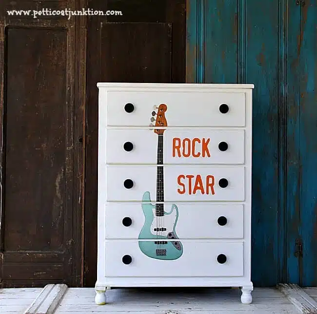 furniture makeover perfect for a rock star Petticoat Junktion