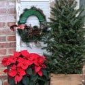how to decorate the porch for Christmas